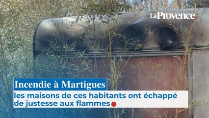 Incendie à Martigues : les maisons de ces habitants ont échappé de justesse aux flammes