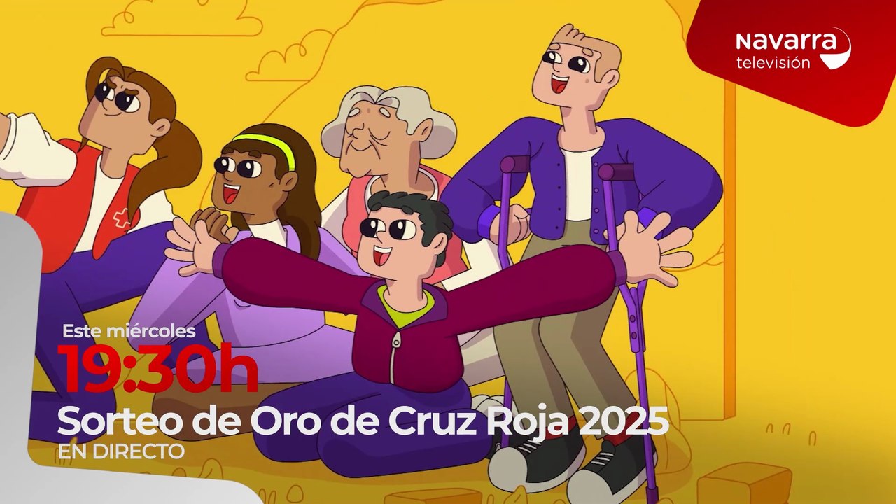 Sorteo de Oro de Cruz Roja, el miércoles 23 de julio a las 19:30 horas, en Navarra Televisión
