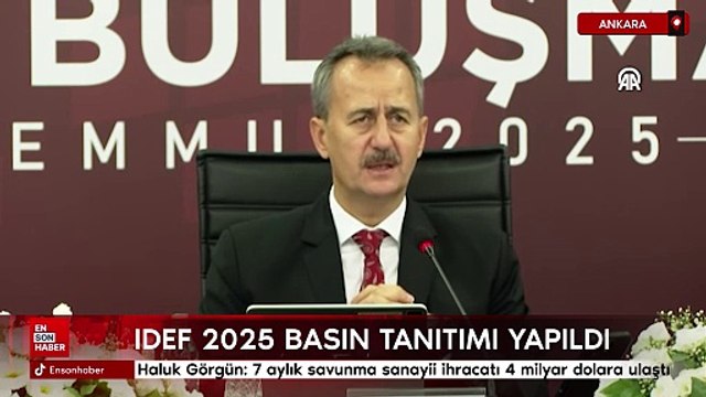 Haluk Görgün: 7 aylık savunma sanayii ihracatı 4 milyar dolara ulaştı