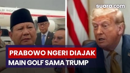 Prabowo Takut Diajak Main Golf Sama Donald Trump: Saya Harus Privat Lagi!