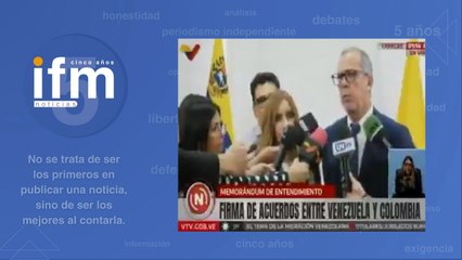 Rechazo a palabras de Saade en Venezuela durante firma de acuerdo binacional