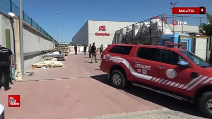 Malatya'da akrilik plaka fabrikasında patlama meydana geldi