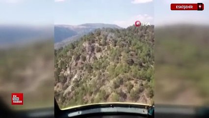 Eskişehir'de yıldırım düşmesi sonucu ormanda yangın çıktı