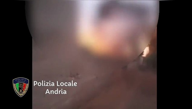 Andria: rifiuti bruciati in via Vecchia Barletta, la Polizia Locale individua i responsabili -