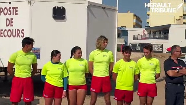 François-Xavier Lauch à la rencontre des acteurs du secours côtier mobilisés cet été à Valras-plage