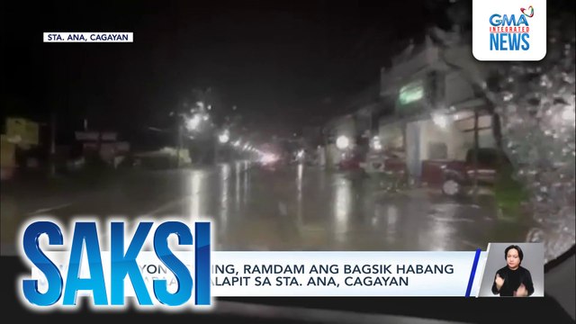 Bagyong Crising, ramdam ang bagsik habang dumaraan malapit sa Sta. Ana, Cagayan | Saksi