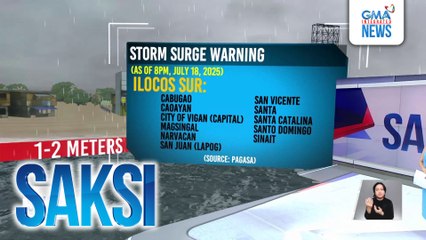 Storm surge o daluyong, posible sa ilang bahagi ng Northern Luzon dahil sa Bagyong Crising | Saksi