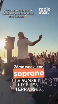 POV : ton smartphone est choisi pour monter sur scène avec Soprano #soprano #sunsetlive #concert #live #humour #drole