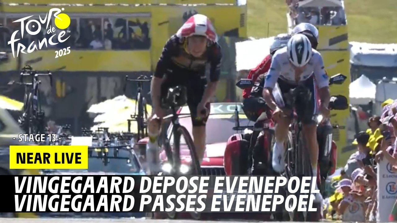 Vingegaard passes Evenepoel - Stage 13 - Tour de France 2025
