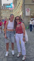 Tere Abelleira y Laia Codina, presentes en la fan zone de España