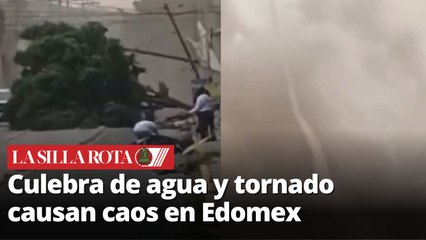 Culebra de agua y tornado azotan en Chimalhuacán, Edomex