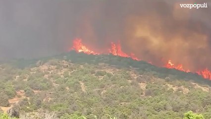 Más de medio centenar de medios trabaja en un nuevo fuego en Ávila