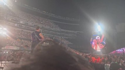 Coldplay jokes with couple after viral kiss cam moment