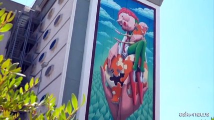 Bari, inaugurato il murale Core a Core al Santa Maria Hospital