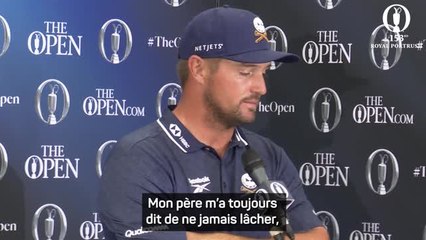 The Open - DeChambeau : "Je ne pouvais pas abandonner"
