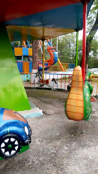 Kid Riding a car