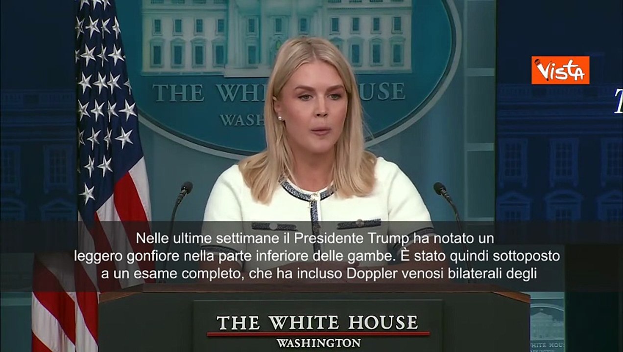 Portavoce Casa Bianca: Trump è in ottima salute. Ha insufficienza venosa cronica alle gambe