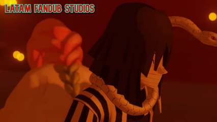 IGURO, MITSURI y YUSHIRO VS NAKIME (Demon Slayer) // Fandub Español Latino