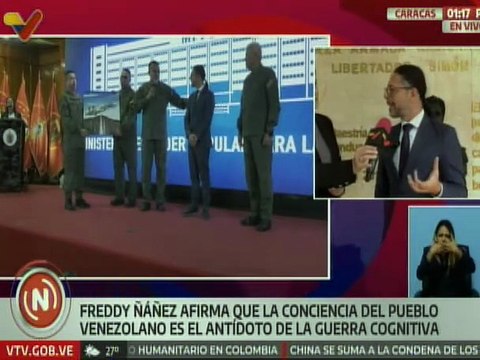 Vpdte. Sec. Freddy Ñáñez: El antídoto a la guerra cognitiva es la conciencia nacional