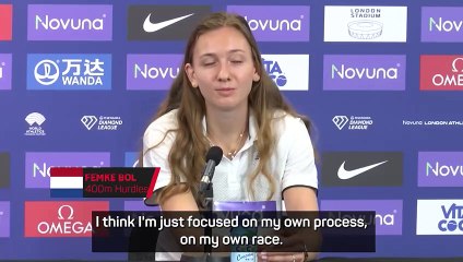 Femke Bol 'not focused' on her rivalry with McLaughlin-Levrone