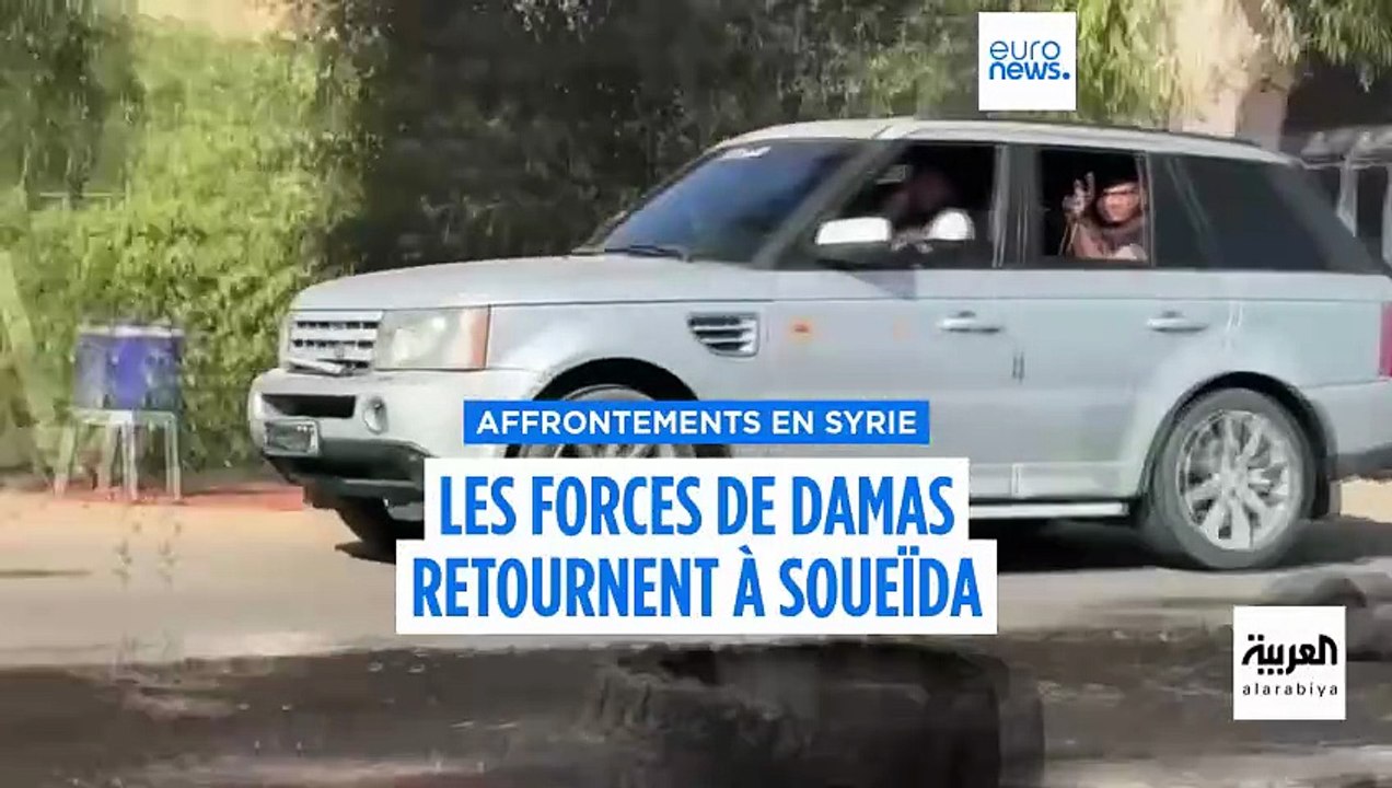 Les troupes syriennes retournent à Soueïda après de nouveaux affrontements entre Druzes et Bédouins