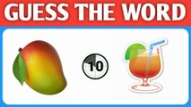 Guess the words by emojis