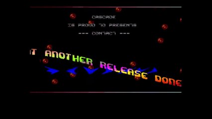 Amiga Cracktro Contact by Cascade 1733 (1990)