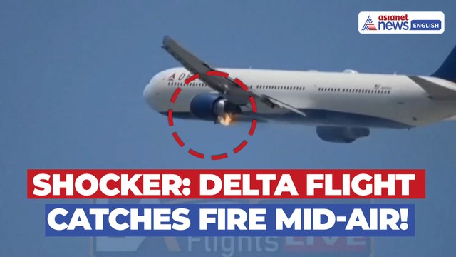 Delta Flight Engine Catches Fire Mid-Air, Emergency Landing in LA