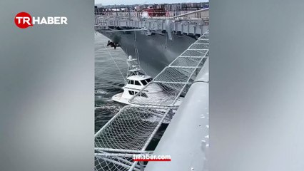 Tarihi USS Midway’e balıkçı teknesi çarptı: Kaptan kaçarken yakalandı