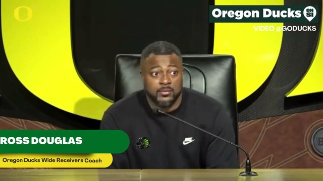 Oregon Ducks Wide Receivers Coach Ross Douglas Discusses What Evan Stewart Has To Do To Become a 1000 Yard Receiver