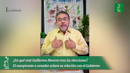 ¿En qué está Guillermo Moreno tras las elecciones? El exaspirante a senador aclara su relación con el Gobierno