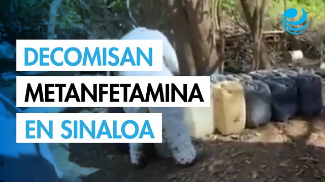 Marina decomisa 4.8 toneladas de metanfetamina en Sinaloa
