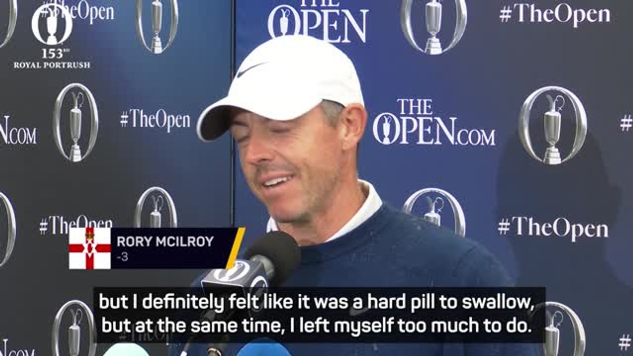 McIlroy felt he let himself down in 2019 Open failure