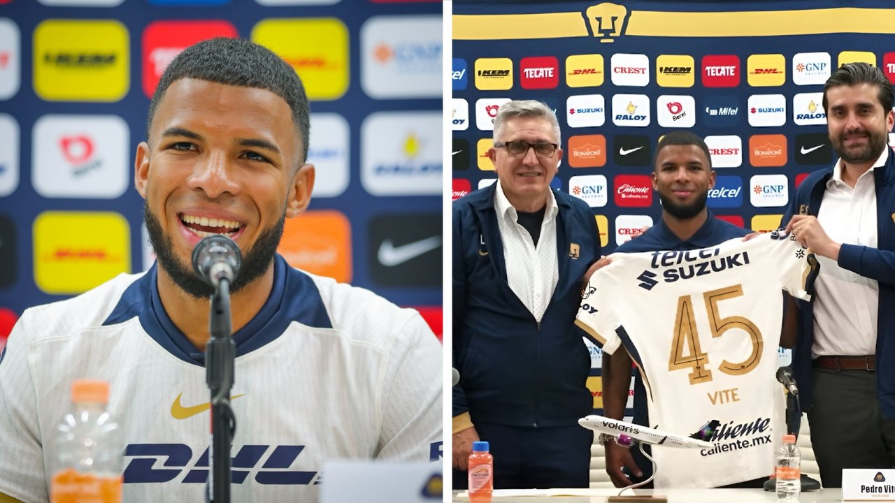 Pedro Vite, nuevo refuerzo de Pumas, ya viste con los colores azul y oro