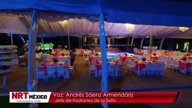 La Secretaría de Finanzas inspecciona las quintas de eventos sociales