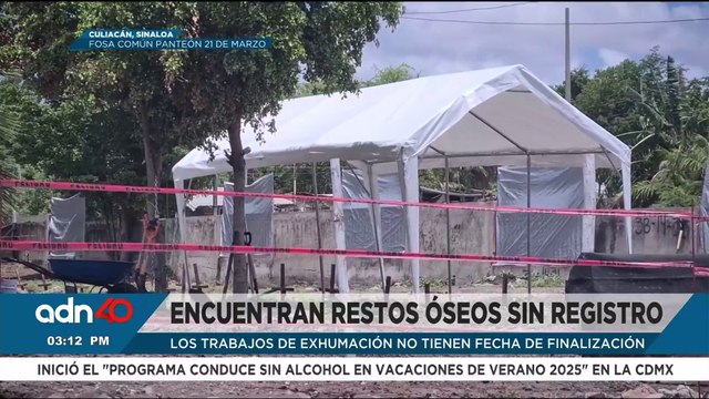 Encuentran restos óseos sin registro en fosa común del Panteón 21 de Marzo en Culiacán
