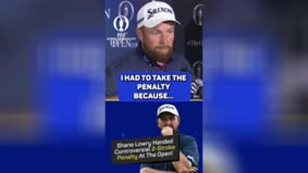 'I'm not a cheat" - Lowry pleads innocence after two-shot penalty