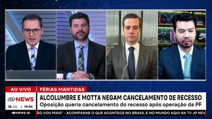 Motta e Alcolumbre negam cancelamento de recesso após operação da PF contra Bolsonaro
