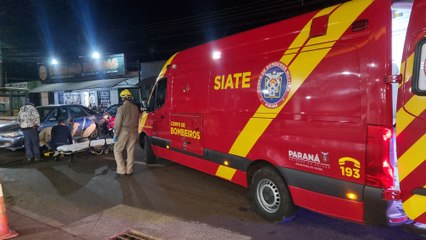 Colisão entre moto e Escort deixa homem ferido no Bairro Universitário