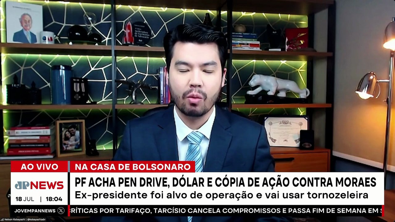 JAIR BOLSONARO NA MIRA DA PF / TARCÍSIO DEFENDE / MORAES CARTA TRUMP | OS PINGOS NOS IS 18/07/2025