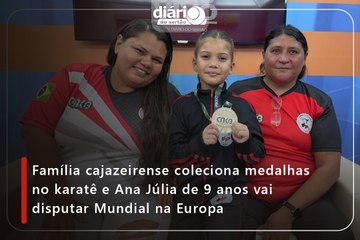 Família cajazeirense coleciona medalhas no karatê e Ana Júlia de 9 anos vai disputar Mundial na Europa