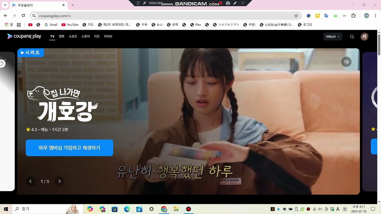 쿠팡플레이 TV