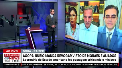 CONDENAÇÃO DE JAIR BOLSONARO / CASA BRANCA REVOGA VISTO DE MORAES | JORNAL JOVEM PAN - 18/07/2025