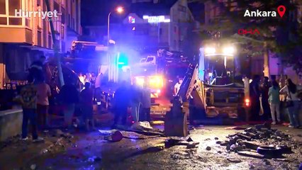 Ankara'da sağanak sele neden oldu; evin oda duvarı yıkıldı: o anlar kamerada!