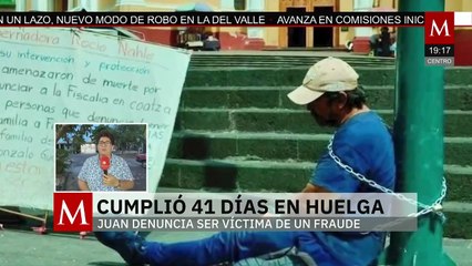 En Veracruz, hombre llevaba 41 días de huelga de hambre, dice haber sufrido un fraude inmobiliario