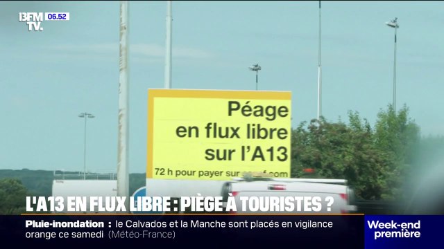 Le péage en flux libre sur l'autoroute A13 est-il un piège à touristes?