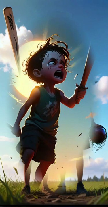 story two kids in cricket