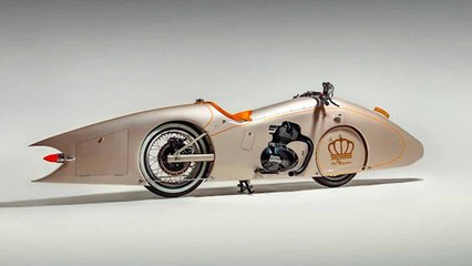 German craftsman transforms Royal Enfield Shotgun 650 into an art déco sculpture on wheels