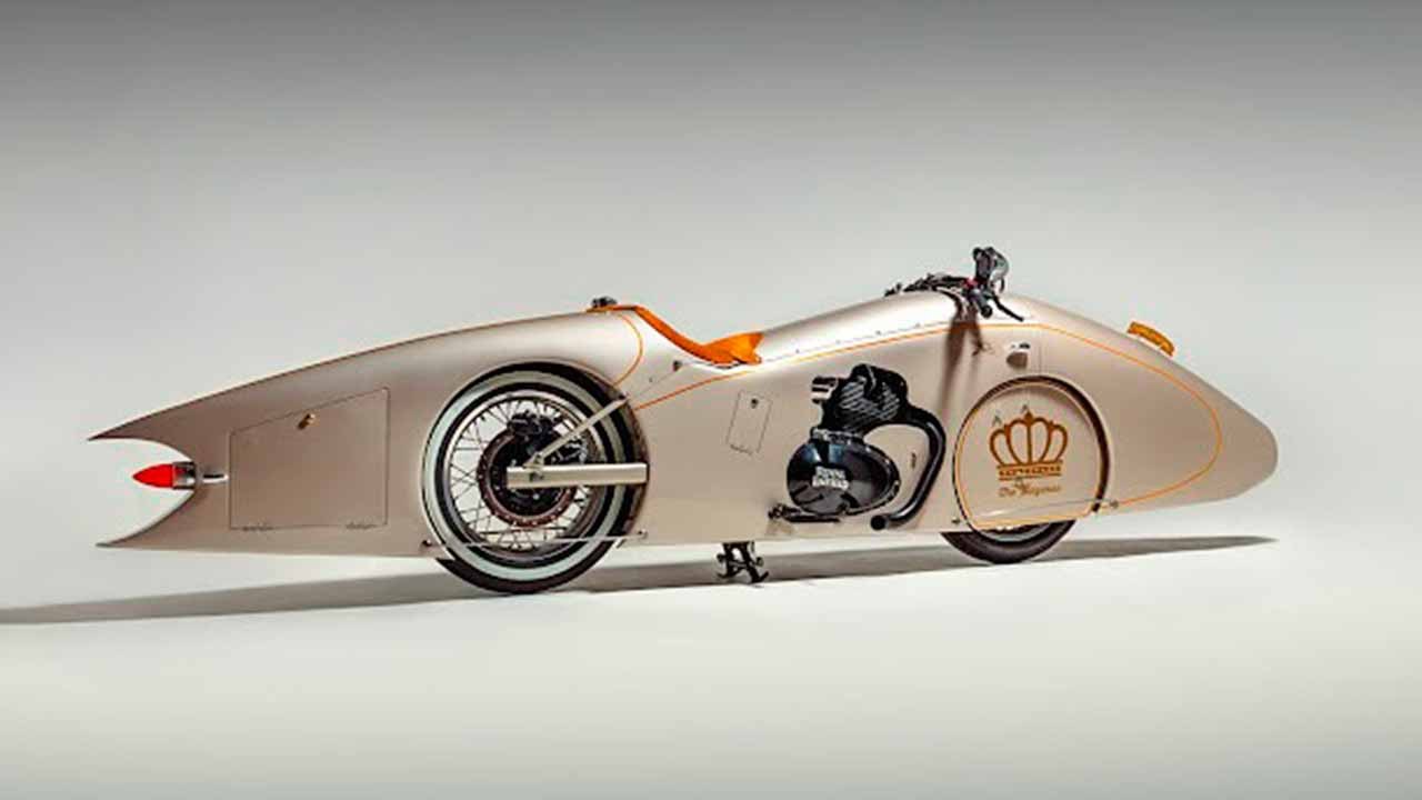 जर्मन कारीगर ने Royal Enfield Shotgun 650 को पहियों पर एक आर्ट डेको मूर्ति में बदल दिया