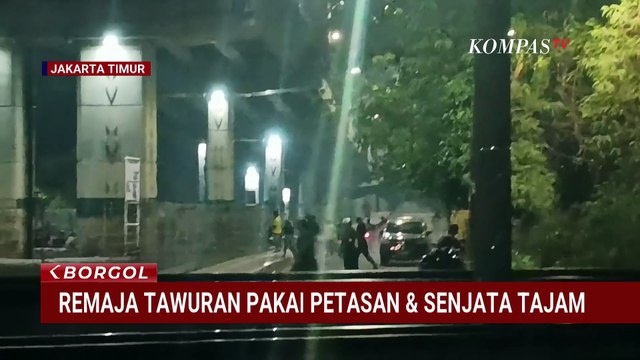 Remaja Tawuran di Duren Sawit Pakai Bom Molotov dan Sajam, Polisi Tembakkan Gas Air Mata | BORGOL